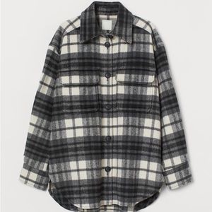 H&M Plaid Shirt Jacket